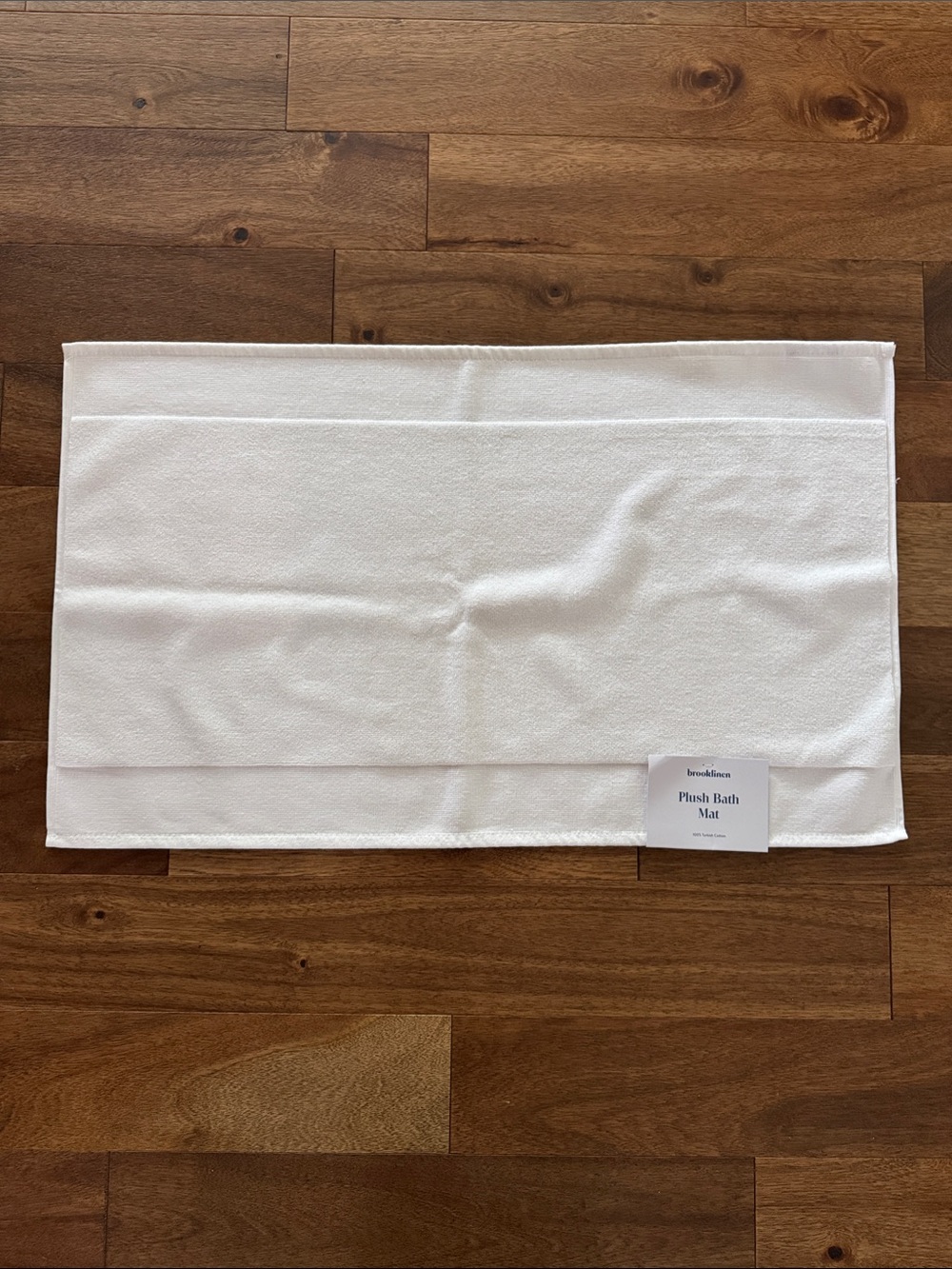 Brooklinen White Plush Bath Mat - Soft Turkish Cotton